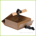 Custom Made Recycled Brown Kraft Rigid Paper Box